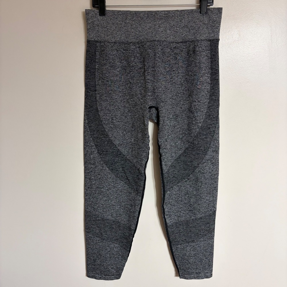 Pink Active Victoria's Secret Gray Space Dye Seamless Leggings XXL High Waist